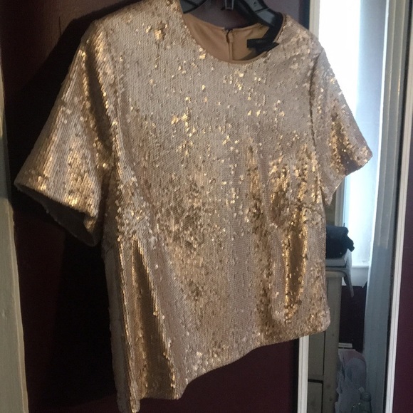 Forever21 Light Pink Sequence Crop Top - Picture 4 of 4